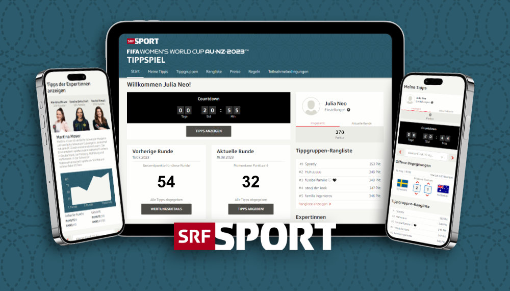 SRF Frauen-Fußball-Weltmeisterschaft 2023™ Tippspiel